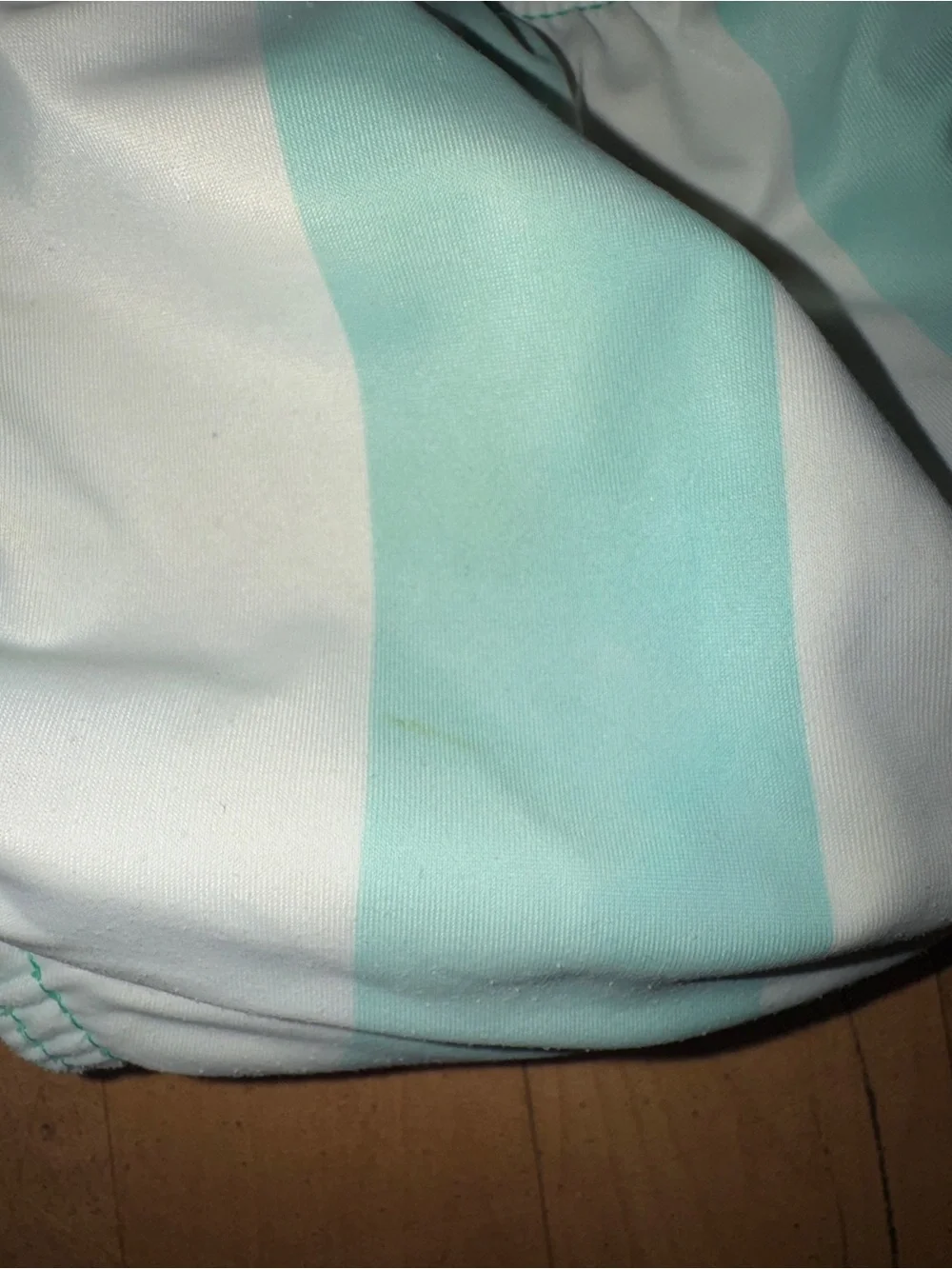 Bundle of two Primary Baby Swim Diaper size 2 blue checkered and green stripe